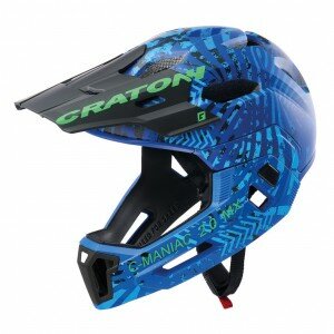 Fahrradhelm Cratoni C-Maniac 2.0MX (MTB) Gr. M/L (54-58cm) blau/grün matt