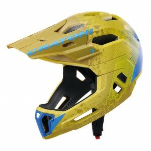 Fahrradhelm Cratoni C-Maniac 2.0MX (MTB) Gr. L/XL (58-61cm) gelb/blau matt