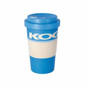Coffee-to-GO-KOGA Becher blau, bambus, 400ml