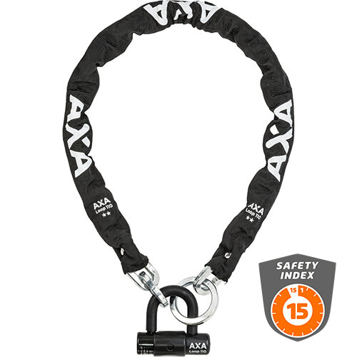AXA Kettenschloss "Loop" SB-verpackt, Ø 9,5 mm, 11 schwarz