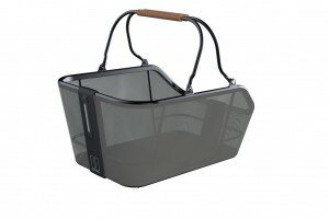 Hinterradkorb Basil Cento Nordlicht Mik  46x34x25,5cm, moss green, 21ltr