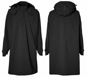 Fahrrad Regenponcho Basil Mosse jet black, Gr. XL/XXL, unisex