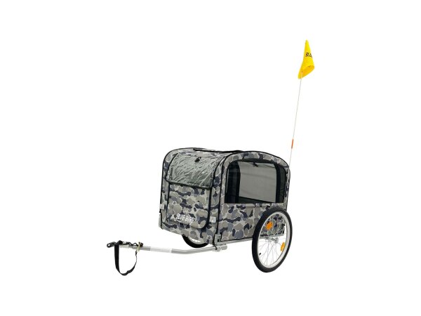 BLUE BIRD Hundeanhänger 20" Stahllaufräder mit Luf Camouflage