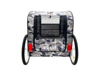BLUE BIRD Hundeanhänger 20" Stahllaufräder mit Luf Camouflage