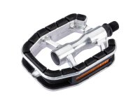 WELLGO Pedal "LU-T4" 1/2", Aluminiumkörper, rutsch silber / schwa