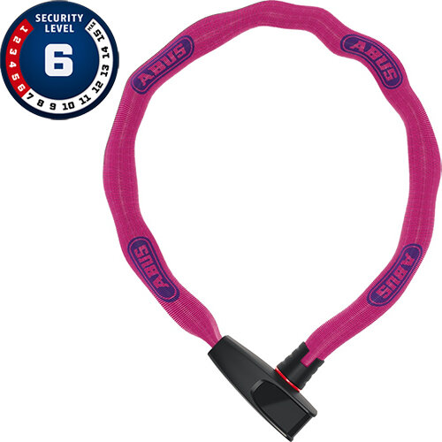 Catena 6806K/85, L = 85cm, Ø = 6mm, neon pink, Abus, 90292