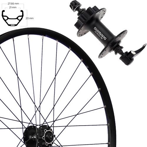 Vorderrad 27,5" schwarz Disk SE, Taurus21, M525, Sspann, Rol