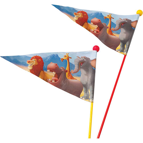 WIDEK Sicherheitswimpel Hochflexibler Glasfibersta "Animals Kingd