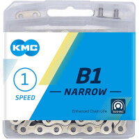 Kette KMC B1 Narrow , 112 Glieder, silber, Karton, KMC, 3037