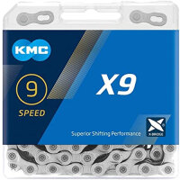 Kette KMC X9 , 114 Glieder, silber, Karton, KMC, 303604
