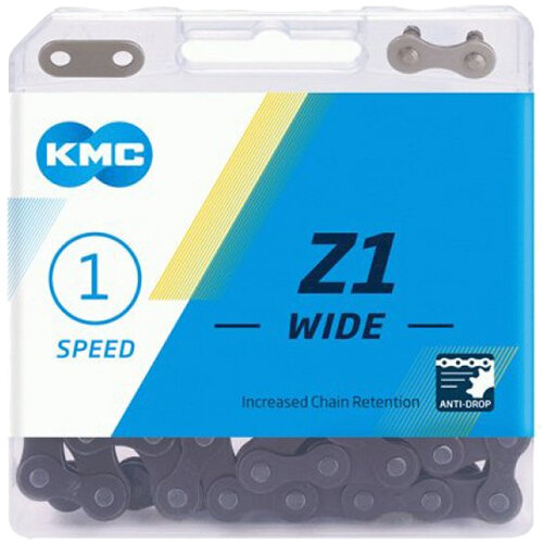 Kette KMC Z1 Wide 1-fach, 112 Glieder, braun, Karton, KMC, 3