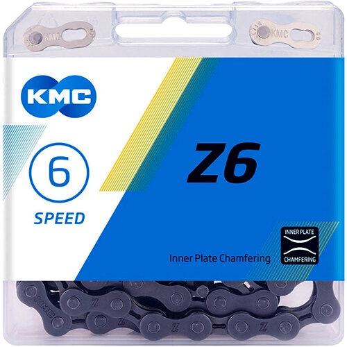 Kette KMC Z6, 114 Glieder, grau, Karton, KMC, 303711