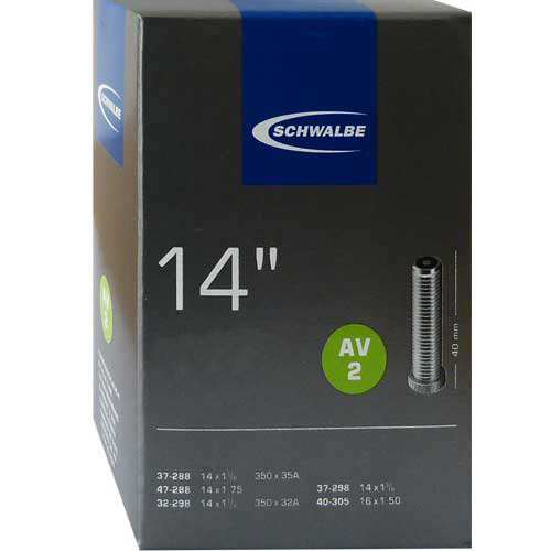 SCHWALBE Schlauch "Nr. 2 C", 14" 28-254 14 x 1 1/8 Schraderventil