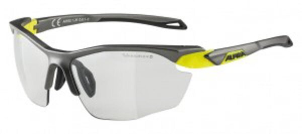 Sonnenbrille Alpina Twist Five HR V Rah. tin neon ge,Glas varioflex sw,Kat.3