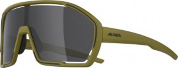 Sonnenbrille Alpina Bonfire Rahmen olive matt, Glas schwarz, Kat.3