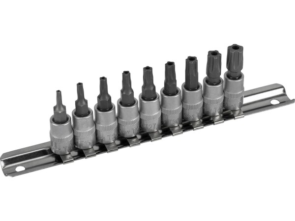 CONDOR Steckschlüsselsatz "1108" 1/4", Bit-Stecknü 9-tlg., inkl. 