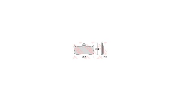 TRW Bremsbelag "MCB816" Satz Typ TRQ Sinter
