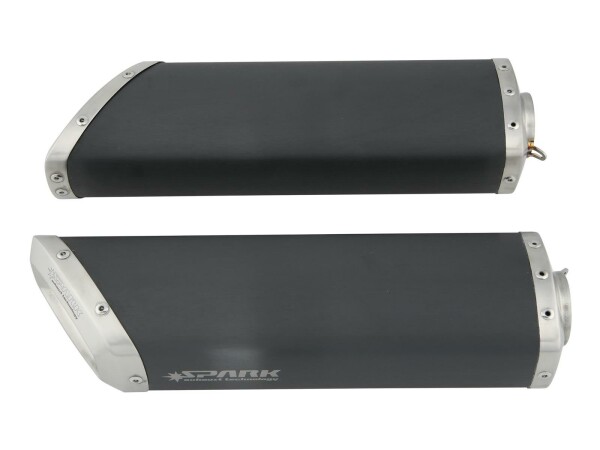 SPARK Schalldämpfer Rectangular, Slip-On, 2 Schalldä