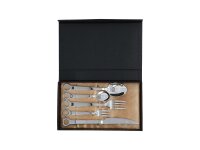 KS-TOOLS Aktionspaket "Besteckset" Mit S 5-tlg. (Gabel, Messer, Löffel, Kuchengabel, Kaffeelöffel)