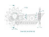 ESJOT Antriebsritzel "32195" 520, Stahl,...
