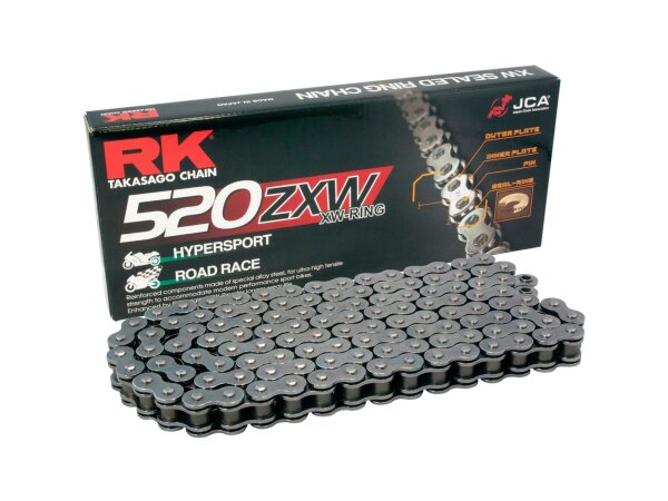 RK Kette "520ZXW" 5/8 x 1/4 XW-Ring Premium Kette, 96 Glieder Hoh