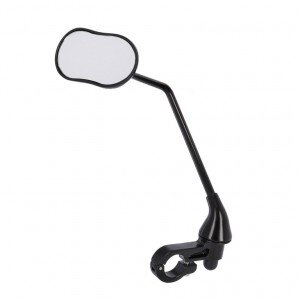 Ergotec Rückspiegel M-88LV- 111x52, langarm, Linksmontage, einklappbar, schwarz matt