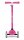 Scooter Globber Primo Lights neon pink mit Leuchtrollen