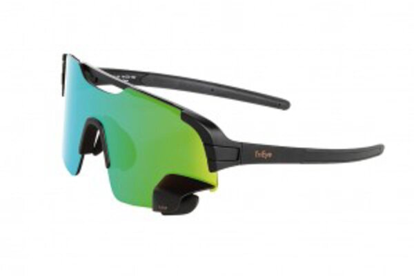 Sportbrille TriEye View Air Revo Gr.M/L, Rahmen sw, Gläser grün, Kat.3