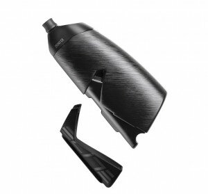 Trinkflasche und Halter Elite Crono CX 500ml, sw, Fiberglashalter, Aerobottle