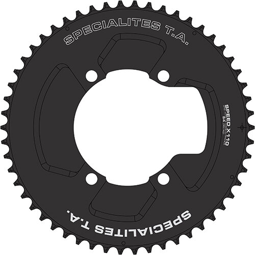 Kettenblatt Speed 2 X110, 56 schwarz, außen, 10/11-f, TA, PL-481103B9-56