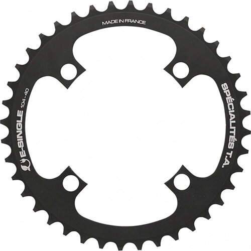 Kettenblatt E-Single , 40 schwarz, Ø 104 außen/innen, TA, PL-42104309-40