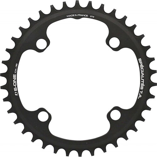 Kettenblatt E-One, 38 schwarz, Ø 104 außen/innen, TA, PL-42104319-38