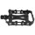Pedale Steady A2, E-Bike, Rahmen schwarz, Messingschlager, 311108