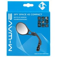 Spiegel Spy Space 45 Compact, M-Wave, schwarz, Messingschlager, 270071