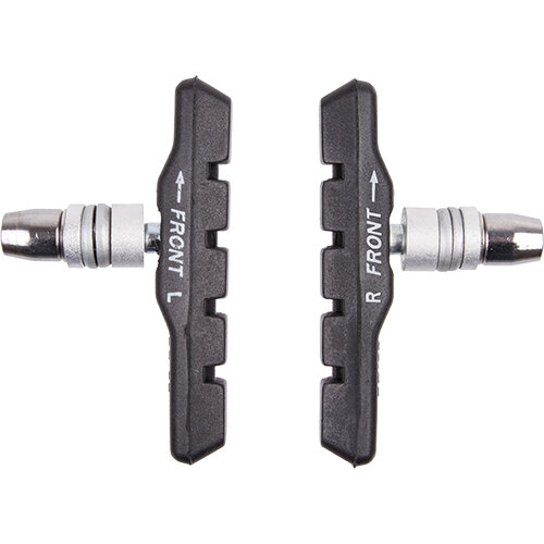 Bremsschuh 72 T, V-Brake schraub, asymm, schwarz, 72mm, 1 Paar, Messingschlager, 361027