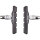 Bremsschuh 72 T, V-Brake schraub, asymm, schwarz, 72mm, 1 Paar, Messingschlager, 361027