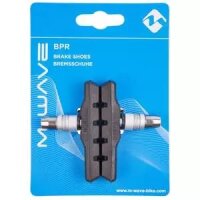 Bremsschuh M-Wave BPR-VC-Base, V-Brake schraub, asymm, schwarz, 72mm, 1 Paar, Messingschlager, 361020