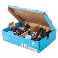 Bremsschuh M-Wave BPR-VC-Base, V-Brake schraub, asymm, schwarz, 72mm, 25 Paar in Karton, Messingschlager, 361024