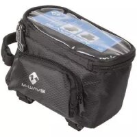 Oberrohrtasche Rotterdam Top XXL , M-Wave, für Smartphone, schwarz, Messingschlager, 122376