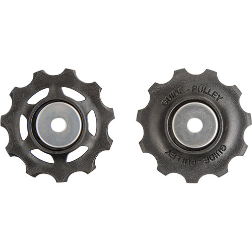 Schaltwerkrollen Pulley Guide 11Zähne, schwarz /Paar, Messingschlager, 680290