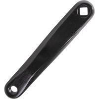 Kurbel, links 175mm, Aluminium, schwarz, Messingschlager,...