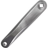 Kurbel, links 175mm, Aluminium, silber poliert,...
