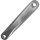 Kurbel, links 175mm, Aluminium, silber poliert, Messingschlager, 352681