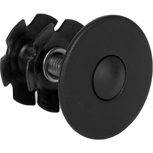 Klemme f. Ahead 1 1/8" kompl., Alu, flach, Kappe schwarz-sand, Humpert, 05639300