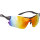 Sonnenbrille, schwarz, entspiegelt, mit Ersatzgläsern, Messingschlager, 710170
