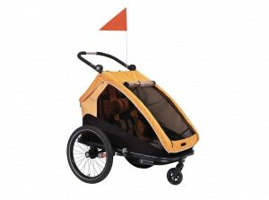 XLC Kinderanhänger DUO S marigold/anthrazit