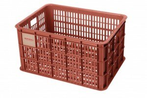 BASIL V.R.-Korb "Crate L" Kunststoff, Volumen: 40  terra red