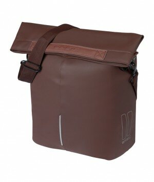 City Fahrradshopper Basil Vegan Leather 30x18x49cm,rosted brown,14-16ltr,Hook-On