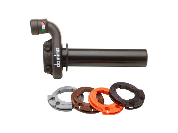 DOMINO Gasgriffarmatur "KRK Evo" Offroad Racing KT schwarz, ohne 