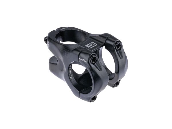 Ergotec Vorbau BASS 6+ AHEAD 31,8 - 35mm, 0°, Safety Level 6+, schwarz matt